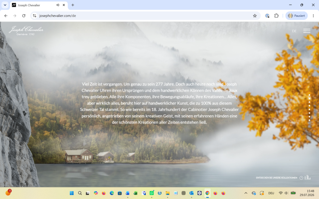 Joseph Chevalier website 2026