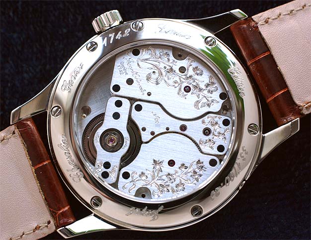JC Tourbillon movement with floral designs